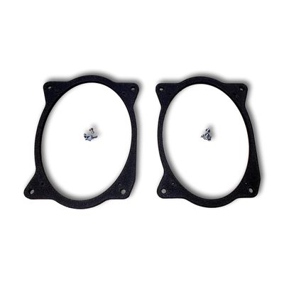 1 Pair - 6x9 6"x9" Rear Deck Speaker Adapters Compatible with 2002-2011 Camry & 2003-2013 Corolla - SPKBRK002