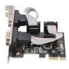 Yoidesu 143 RS232 PCI Express Card, PCIE to Serial Port Controller Card PCIE PCI Express to Serial DB9 RS232 2-Port Controller Adapter Card view 1