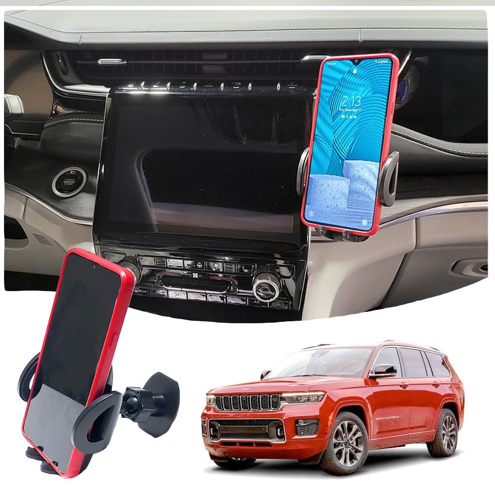 Cell Phone Mount Holder Compatible with Grand Cherokee L Wegoneer (2022-2026) Dashboard and Center Consoles