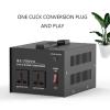 1000 Watt Power Converter,110V to 220V Step-Up & Down Power Two-Way Conversion Lightweight Voltage Regulator Travel Adapter,Black,1000W view 4