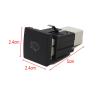 for VW6 Jetta 5 MK5 Caddy EOS Scirocco Car Red LED DRL Light Packing Radar Power On Off Camera Mirror Switch Button (Color : Radar) view 3