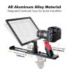 Desview T12S 12.9" Metal Teleprompter with Beam Splitter Glass | Easy Assembly, Carry Case Included, for Camera & iPad, Ideal for YouTube & Live Streaming, for Podcast & Content Creators view 2