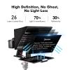 Desview T12S 12.9" Metal Teleprompter with Beam Splitter Glass | Easy Assembly, Carry Case Included, for Camera & iPad, Ideal for YouTube & Live Streaming, for Podcast & Content Creators view 3