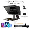 Desview T12S 12.9" Metal Teleprompter with Beam Splitter Glass | Easy Assembly, Carry Case Included, for Camera & iPad, Ideal for YouTube & Live Streaming, for Podcast & Content Creators view 4