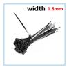 NORAZE 100PCS (Width 1.8mm) 3 X 60/80/100/120/150/200mm White Black Self Locking Nylon Cable Tie (Color : White, Size : 3 x 120mm) view 4