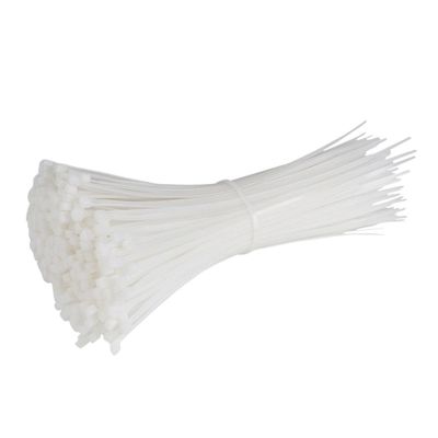 NORAZE Self-Locking Plastic Nylon Cable Tie 100 Pieces White Cable Tie Fastening Ring Cable Tie Set (Color : White, Size : 3x80 Width 1.8mm)