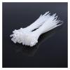 NORAZE Self-Locking Plastic Nylon Cable Tie 100 Pieces White Cable Tie Fastening Ring Cable Tie Set (Color : White, Size : 3x80 Width 1.8mm) view 3