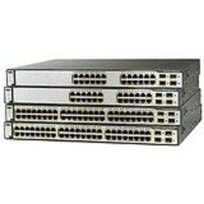 Cisco Refurbished WS-C3750-24FS-S-RF Cat3750 24 100BaseFXP2 SFP FD (Renewed)