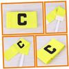 NUOBESTY 2pcs Soccer Captain Arm Band Youth Football Arm Sleeve for Team Sports Adjustable Band c Badge view 4
