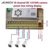 AOMUCH 18 Channel 12 Volt DC Output 30A Camera Power Supply Box for CCTV DVR Security System and Distributed Cameras view 3