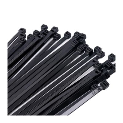 NORAZE 30PCS Self-Locking Nylon Cable Tie Black Plastic Cable Tie Zipper Type Cable Tie Fixing Ring Cable Wire Tie (Color : Black, Size : 8x200-30PCS)