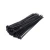 NORAZE Self-Locking Plastic Nylon Tie 100 PCS Black Cable Tie Fastening Ring Zip Wraps Strap Nylon Cable Tie Set (Color : Black, Size : 4x150mm) view 3