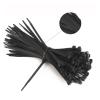 NORAZE Self-Locking Plastic Nylon Tie 100 PCS Black Cable Tie Fastening Ring Zip Wraps Strap Nylon Cable Tie Set (Color : Black, Size : 4x150mm) view 4