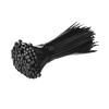 NORAZE Self-Locking Plastic Nylon Tie 100 PCS Black Cable Tie Fastening Ring Zip Wraps Strap Nylon Cable Tie Set (Color : Black, Size : 3x60mm) view 1