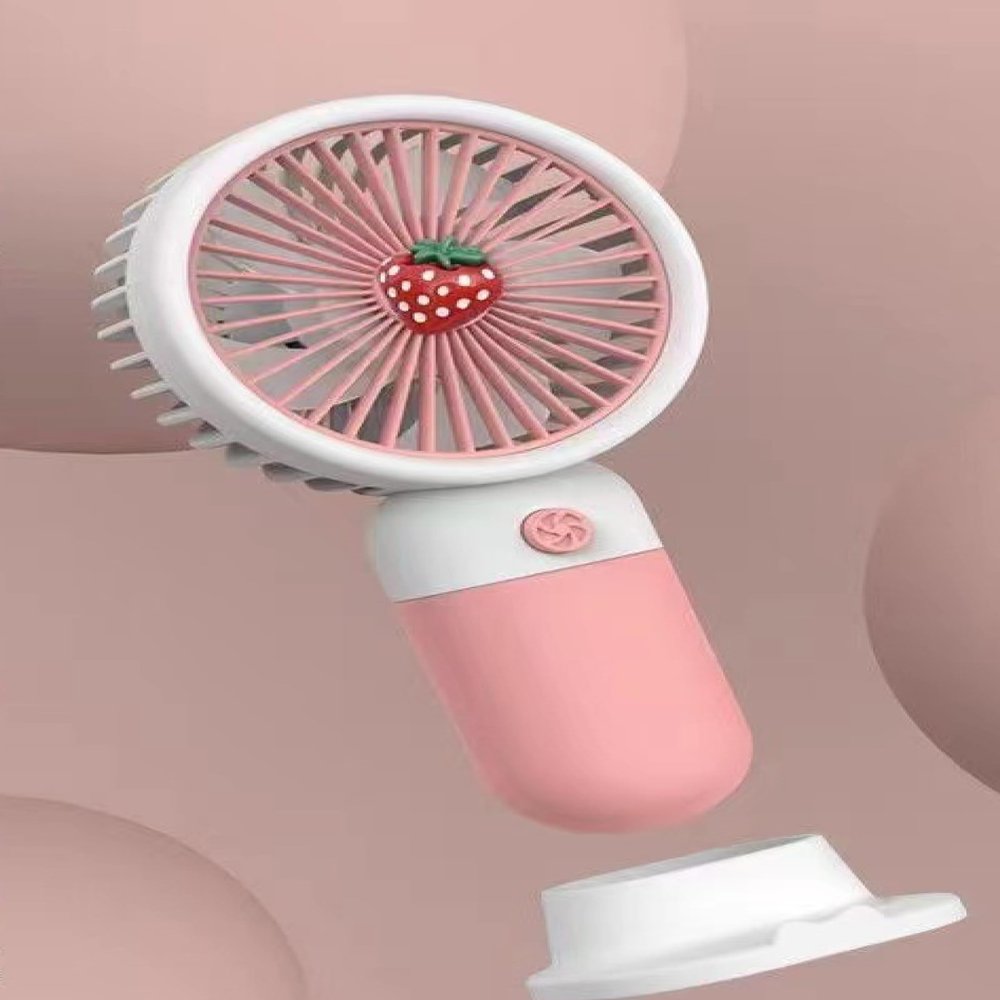 Fruit fan, flower small fan, summer small fresh portable portable small fan, USB storage fan Can Fruit Strawberry