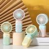 FRYSKY Fruit fan, flower small fan, summer small fresh portable portable small fan, USB storage fan Can Pink  Mini  view 1