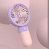 FRYSKY Fruit fan, flower small fan, summer small fresh portable portable small fan, USB storage fan Can Small flower  Cherry blossom Powder  view 1