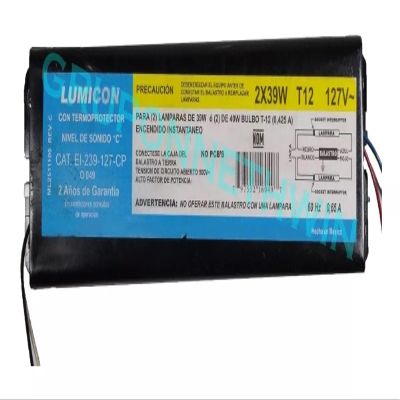 Lumicon Ballast CAT: EI-239-127-CP, 2x39W T12 127V
