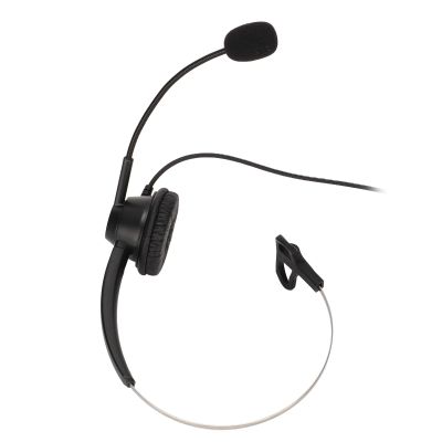 ciciglow Headset with Microphone, H3602.5VA Single Sided Business Headset 2.5mm Plug Black Volume Adjustment Noise Cancelling Telephone for Call Center Customer Service
