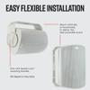Polk Audio Atrium 5 Outdoor Speakers with Powerful Bass (Pair, White) & Atrium 4 Outdoor Speakers with Powerful Bass (Pair, Black), All-Weather Durability, Broad Sound Coverage view 4