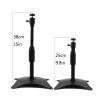 FIONEL Projector Bracket Household Mini Projector Mount with 360 Degrees Rotatable Heads for Projectors Cameras, Mount with Metal Ballhead for Camera, Black Projector Stand view 2