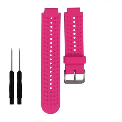 AEHON Strap For Garmin Forerunner 235/220 WatchBand Silicone Strap Bracelet For Garmin Forerunner 230/620/630/735XT Smart Accessories (Color : Rose Red, Size : For Forerunner 630)
