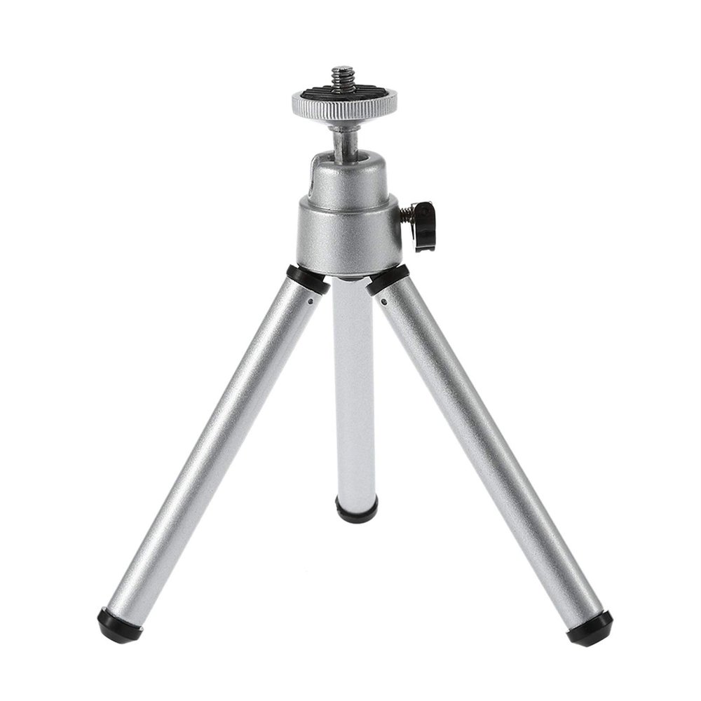 FIONEL Projector Bracket Projector Tripod Stand Silver Stretchable Tabletop Bracket Portable Holder Selfie Stick for Mini Projector DLP Digital Camera Smartphone Projector Stand