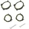 6x9 Front and 5.25"/6.5" Rear Door Speaker Install Bracket Mount Plates + Wire Harness Made for 2009-2014 Toyota Venza view 1