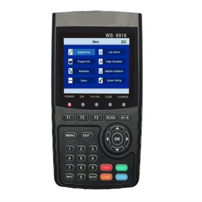 LEPREM Satellite Finder Meter Satfinder Dvb S2 DVB-S2 Digital Satellite Finder Meter MPEG-2/MPEG-4 WS 6916 Full Hd H.264 with Lion Battery for Adjusting Sat Dish