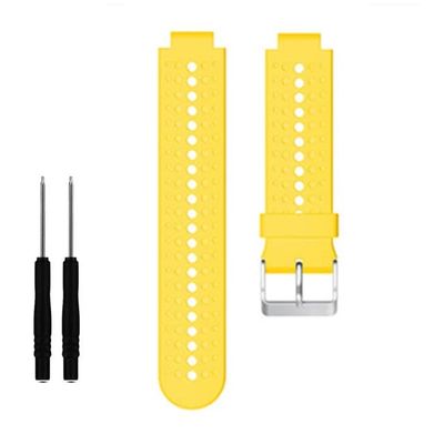 AEHON Strap For Garmin Forerunner 235/220 WatchBand Silicone Strap Bracelet For Garmin Forerunner 230/620/630/735XT Smart Accessories (Color : Yellow, Size : For Forerunner 735)