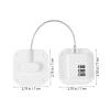 iplusmile Combination Fridge Lock and Cabinet Dresser Lock for Refrigerators Windows and Cabinets Easy Installation No Drilling Design view 4