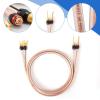 VKheroKV M-JP12 1pair Set Speaker Wire 24k Gold Plated connectors, 12AWG 5N OFC((99.999% Oxygen Free Copper Wire) M-JP12 (1.5M(4.92ft), Y Plug  Pin Plug) view 3
