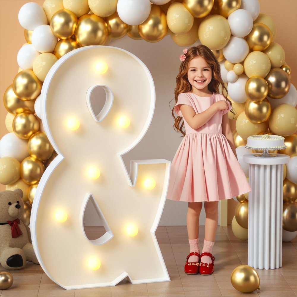 imprsv Marquee Letters, 3FT Light Up Letters & with Light for Party Decor