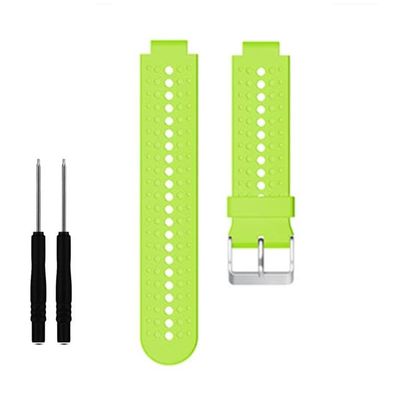 AEHON Strap For Garmin Forerunner 235/220 WatchBand Silicone Strap Bracelet For Garmin Forerunner 230/620/630/735XT Smart Accessories (Color : Green, Size : For Forerunner 235)