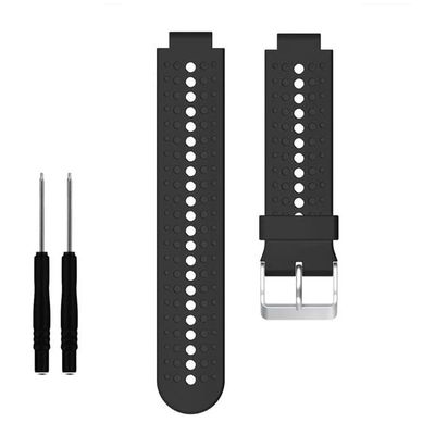 AEHON Strap For Garmin Forerunner 235/220 WatchBand Silicone Strap Bracelet For Garmin Forerunner 230/620/630/735XT Smart Accessories (Color : Black, Size : For Forerunner 235)