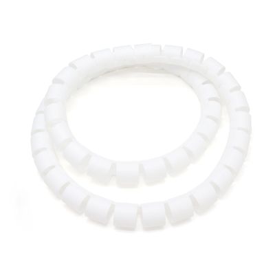 1/5/10M Line Organizer Pipe Protection Spiral Wrap Winding Cable Wire Protector Cover TubeWithout Wire-Finder (Color : White, Size : 20MM_3 Meters)