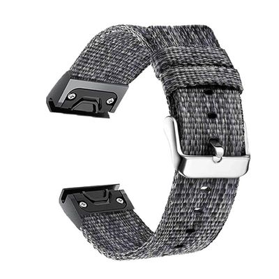 KAVJU 22mm Nylon Quick Easyfit Watchband for Garmin Fenix 7 6 5 Smart Watch Bracelet Strap For Fenix6 Pro/Fenix5 Plus/Instinct Correa (Color : Grey, Size : For Forerunner 935 945)