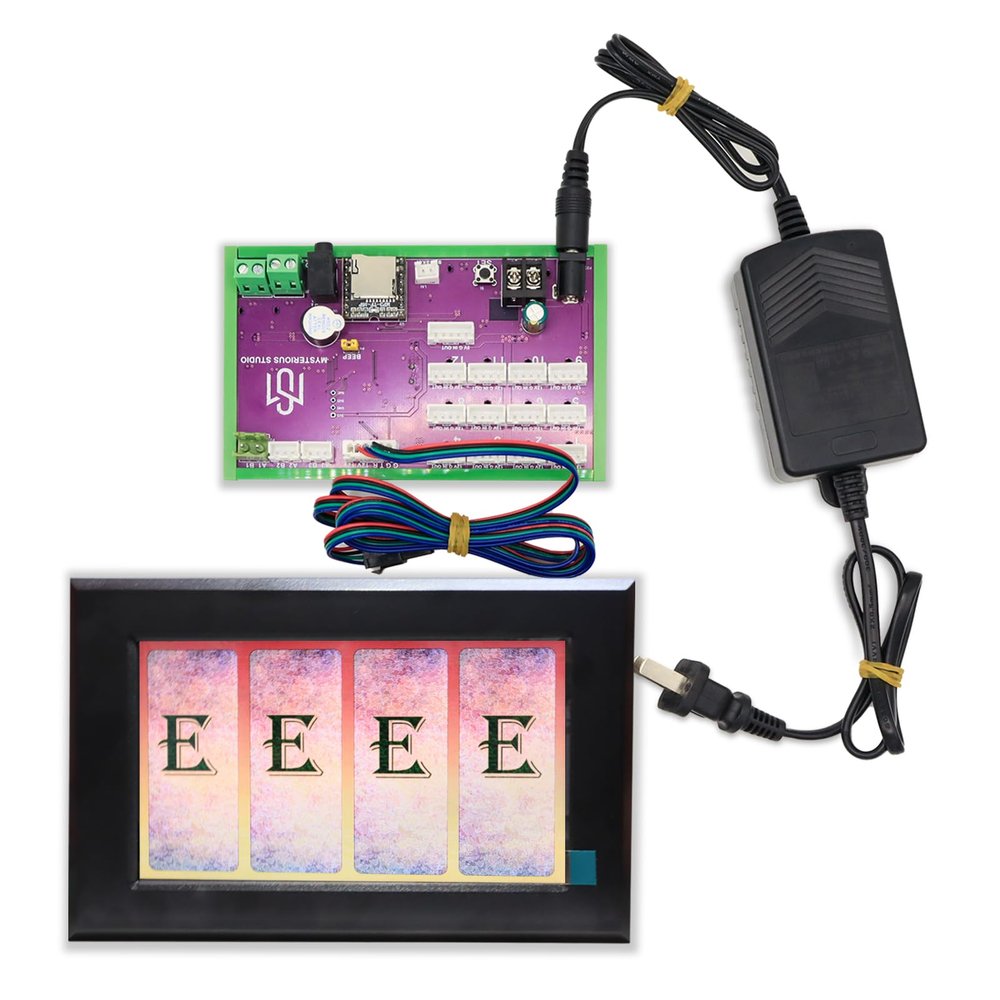 FIONEL Escape Room Prop 4.3 Inch 7 Inch Touch Screen with Programmable Controller&Speaker for Exit Room Game