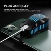 RMENST Mobile Phone Radiator, Mobile Phone Cooled Radiator Cold Wind Handle Fan Universal Phone Cooler view 2