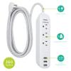 Philips Accessories 3 Outlet Surge Protector Power Strip with 3 USB Ports & Philips 6-Outlet Extender Surge Protector view 3