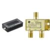 ScreenBeam Bonded MoCA 2.5 Network Adapter for Highest Speed Internet & GE Digital 2-Way Coaxial Cable Splitter view 1