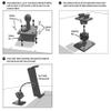 ARKON Car Mount VSM Kit with Drill Base for Car Installation Dual T Pattern and Garmin & Replacement or Upgrade 1.5 Inch Adhesive Car Mounting Pedestal Dual T Pattern Compatible view 3