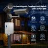 MokerLink Outdoor 10 Port Gigabit PoE Switch, 8 Gigabit PoE, 2 Gigabit SFP, 96W IEEE802.3af/at, IP65 Weatherproof Plug & Play Network Switch view 2