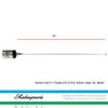 Shakespeare 5241-R Low Profile 3' VHF Marine Antenna & PL-258-CP-G Marine Center Pin Spice Connector, Gold view 3