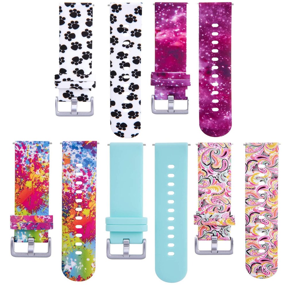 Bands Compatible With Garmin Bounce Band, Soft Silicone Wristbands Adjustable Replacement Bands Intended for Garmin Bounce Watch (5PACKS-A)