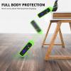 [3Pack] Climberer Remote Case Cover Compatible with Roku TCL/Hisense roku TV |Sharp Roku TV | Roku Express 4K+Glow in The Dark Makes it Easy to find (Green Yellow Pink) view 3