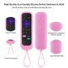 [3Pack] Climberer Remote Case Cover Compatible with Roku TCL/Hisense roku TV |Sharp Roku TV | Roku Express 4K+Glow in The Dark Makes it Easy to find (Green Yellow Pink) view 4