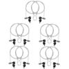 UKCOCO 10 Sets Laptop Lock Notebook Lock Cable Laptop Lock Hardware Cable Lock Kit Retractable Wire Lock for Tablet Computers Laptops Chain Lock Alloy Multifunction Sewing view 1