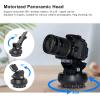 Asixxsix Motorized Panoramic Tripod Head, Motorized Pan Tilt Head, 360 Degree Rotation Motorized Tripod Head with Remote Control and Mobile Phone Clip for Mobile Phone Camera SLR view 4