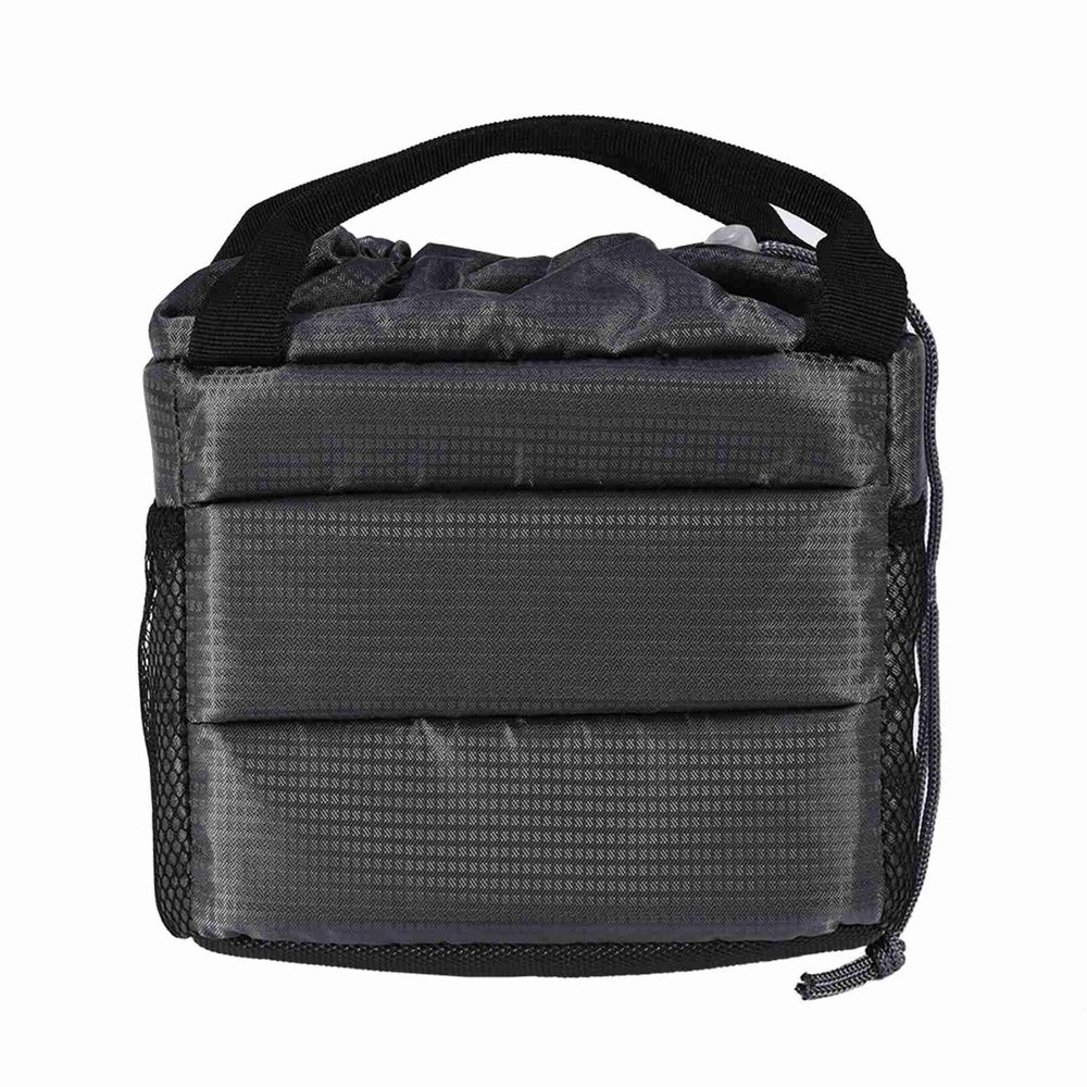 Acouto Camera Bag Only Polyester Insert Partition Camera Hand Bag Shockproof Padded Divider Cover Case for DSLR Camera Partition Bag (Grey)
